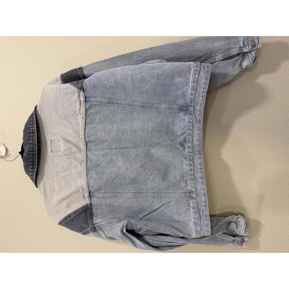 Wild Fable Patchwork Colorblock Cropped Denim Jac… - image 4